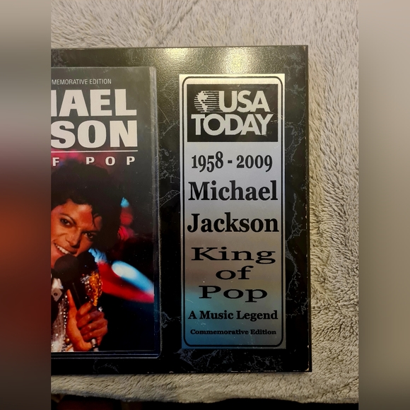 Michael Jackson USA Today Commemorative Edition Plaque - Picture 3 of 3